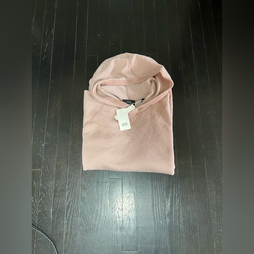 Vince Pink men Cowl Neck hoody size XL